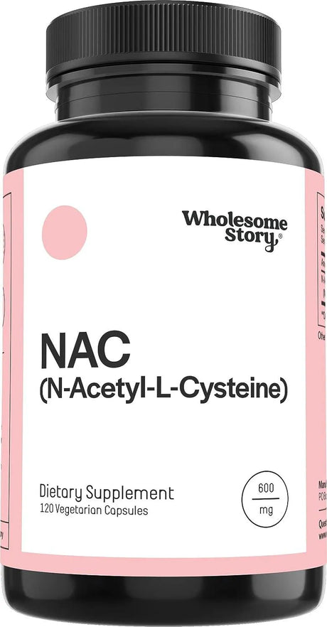 WHOLESOME STORY - Wholesome Story NAC N-Acetyl Cysteine 600Mg. 120 Capsulas - The Red Vitamin MX - Suplementos Alimenticios - {{ shop.shopifyCountryName }}