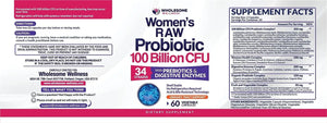 WHOLESOME WELLNESS - Wholesome Wellness Raw Probiotics for Women 100 Billion CFUs 60 Capsulas - The Red Vitamin MX - Suplementos Alimenticios - {{ shop.shopifyCountryName }}