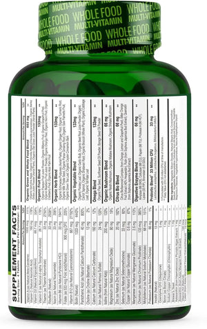 WHOLESOME WELLNESS - Wholesome Wellness Whole Food Multivitamin for Men 120 Tabletas - The Red Vitamin MX - Suplementos Alimenticios - {{ shop.shopifyCountryName }}