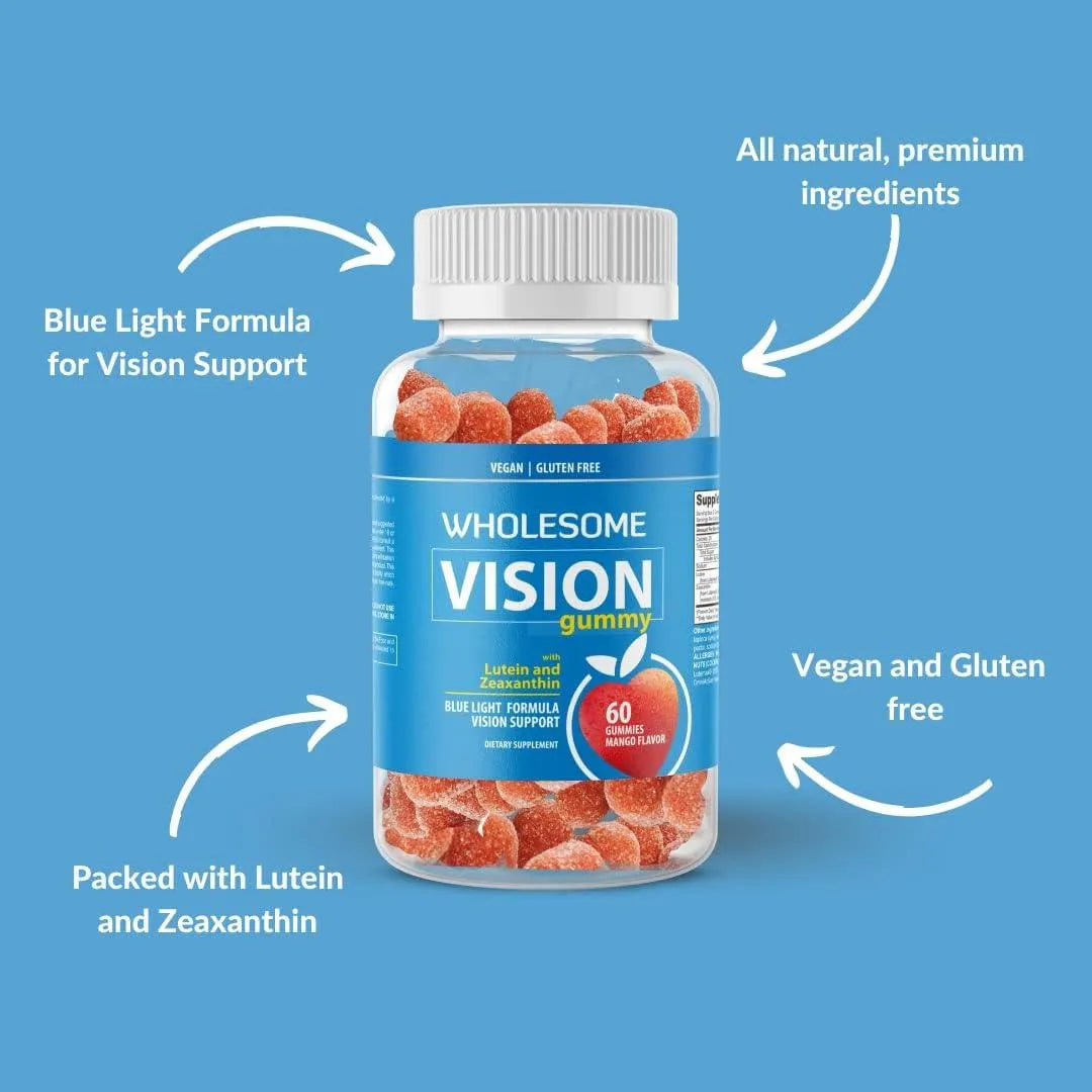 WHOLESOME - Wholesome Natural Vision Gummies with Lutein and Zeaxanthin 60 Gomitas - The Red Vitamin MX - Suplementos Alimenticios - {{ shop.shopifyCountryName }}