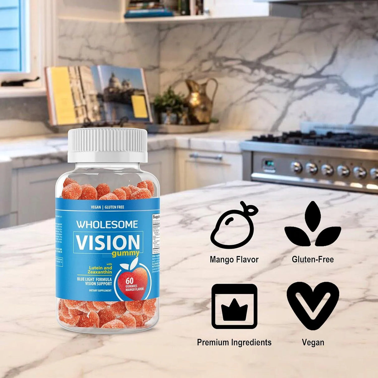 WHOLESOME - Wholesome Natural Vision Gummies with Lutein and Zeaxanthin 60 Gomitas - The Red Vitamin MX - Suplementos Alimenticios - {{ shop.shopifyCountryName }}