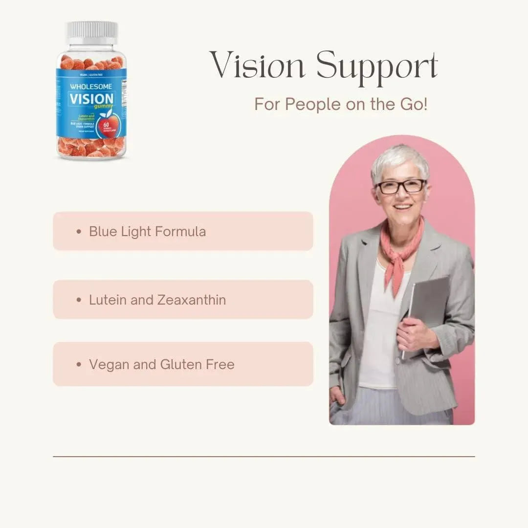 WHOLESOME - Wholesome Natural Vision Gummies with Lutein and Zeaxanthin 60 Gomitas - The Red Vitamin MX - Suplementos Alimenticios - {{ shop.shopifyCountryName }}