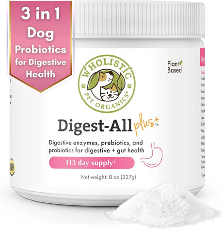 WHOLISTIC PET ORGANICS - Wholistic Pet Organics: Dog Probiotics and Digestive Enzymes Powder 227Gr. - The Red Vitamin MX - Probióticos Para Perros - {{ shop.shopifyCountryName }}