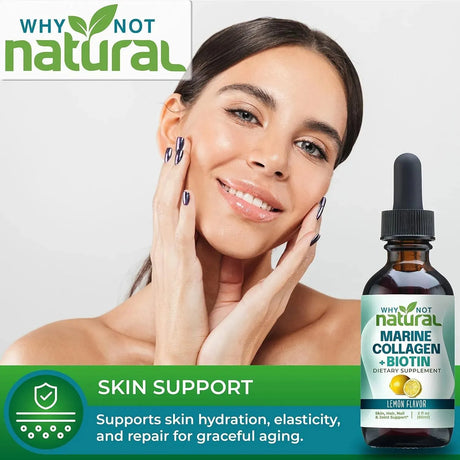 WHY NOT NATURAL - Why Not Natural Marine Collagen Elixir Plus Biotin 60Ml. - The Red Vitamin MX - Suplementos Alimenticios - {{ shop.shopifyCountryName }}