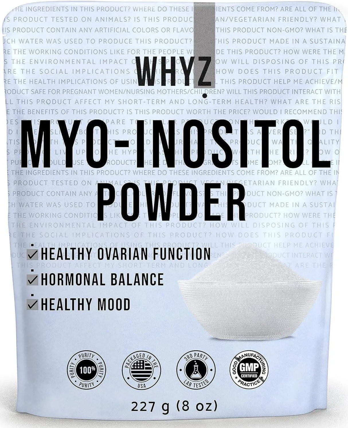 WHYZ - WHYZ Myo-Inositol Powder 227Gr. - The Red Vitamin MX - Suplementos Alimenticios - {{ shop.shopifyCountryName }}