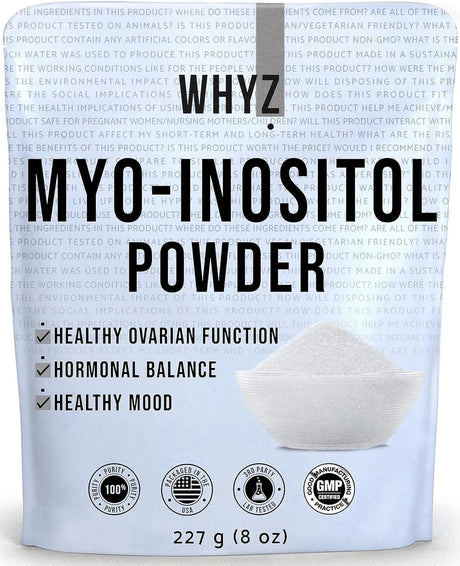 WHYZ - WHYZ Myo-Inositol Powder 227Gr. - The Red Vitamin MX - Suplementos Alimenticios - {{ shop.shopifyCountryName }}