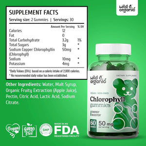 WILD & ORGANIC - Wild & Organic Chlorophyll Gummies 50Mg. 60 Gomitas - The Red Vitamin MX - Suplementos Alimenticios - {{ shop.shopifyCountryName }}