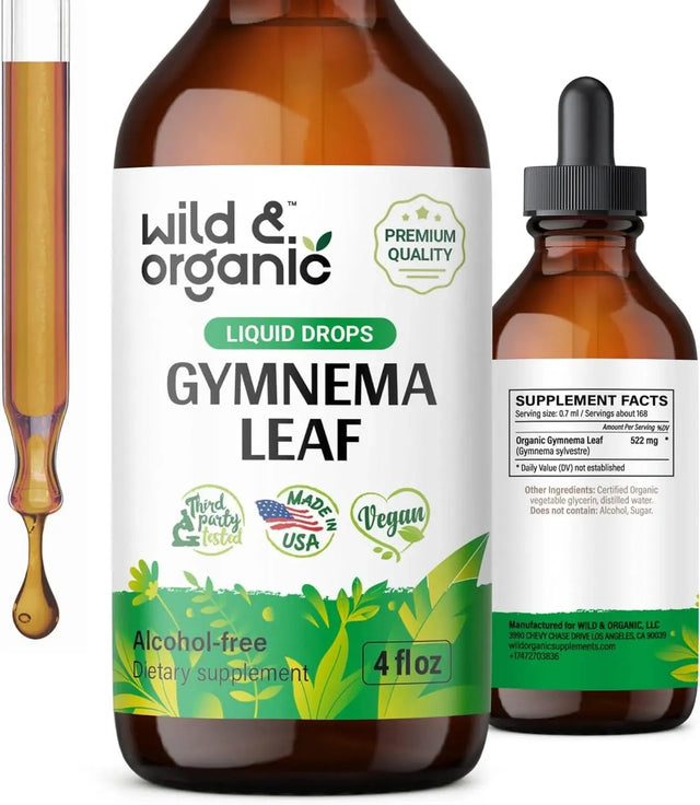 WILD & ORGANIC - Wild & Organic Gymnema Sylvestre Liquid Extract 4 Fl.Oz. - The Red Vitamin MX - Suplementos Alimenticios - {{ shop.shopifyCountryName }}