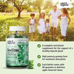 WILD & ORGANIC - Wild & Organic Iodine Gummies 60 Gomitas - The Red Vitamin MX - Suplementos Alimenticios - {{ shop.shopifyCountryName }}