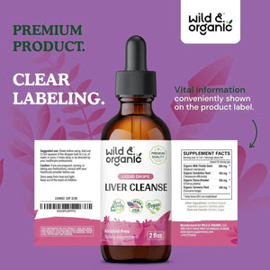 WILD & ORGANIC - Wild & Organic Liver Cleanse Detox & Repair Tincture 2 Fl.Oz. - The Red Vitamin MX - Suplementos Alimenticios - {{ shop.shopifyCountryName }}