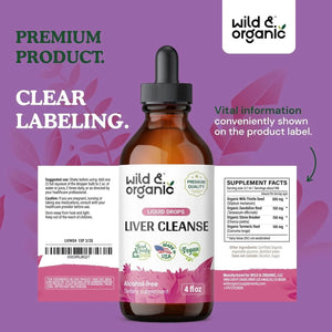 WILD & ORGANIC - Wild & Organic Liver Cleanse Detox & Repair Tincture 4 Fl.Oz. - The Red Vitamin MX - Suplementos Alimenticios - {{ shop.shopifyCountryName }}