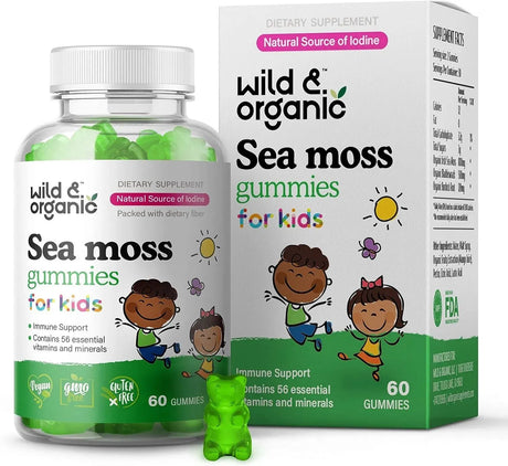 WILD & ORGANIC - Wild & Organic Sea Moss Gummies for Kids 60 Gomitas - The Red Vitamin MX - Suplementos Alimenticios - {{ shop.shopifyCountryName }}