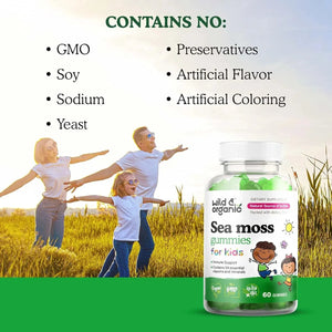 WILD & ORGANIC - Wild & Organic Sea Moss Gummies for Kids 60 Gomitas - The Red Vitamin MX - Suplementos Alimenticios - {{ shop.shopifyCountryName }}