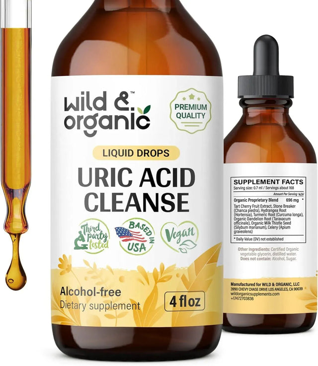 WILD & ORGANIC - Wild & Organic Uric Acid Cleanse Drops 4 Fl.Oz. - The Red Vitamin MX - Suplementos Alimenticios - {{ shop.shopifyCountryName }}