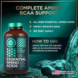 WILD FUEL - Wild Fuel Essential Amino Acid 120 Capsulas - The Red Vitamin MX - Suplementos Alimenticios - {{ shop.shopifyCountryName }}