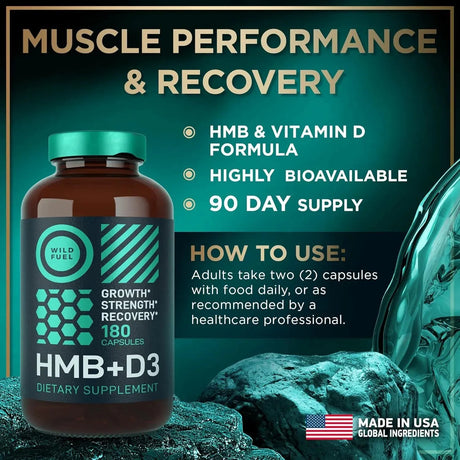 WILD FUEL - Wild Fuel HMB and Vitamin D3 180 Capsulas - The Red Vitamin MX - Suplementos Alimenticios - {{ shop.shopifyCountryName }}