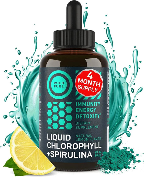 WILD FUEL - Wild Fuel Liquid Chlorophyll Drops with Spirulina 59Ml. - The Red Vitamin MX - Suplementos Alimenticios - {{ shop.shopifyCountryName }}