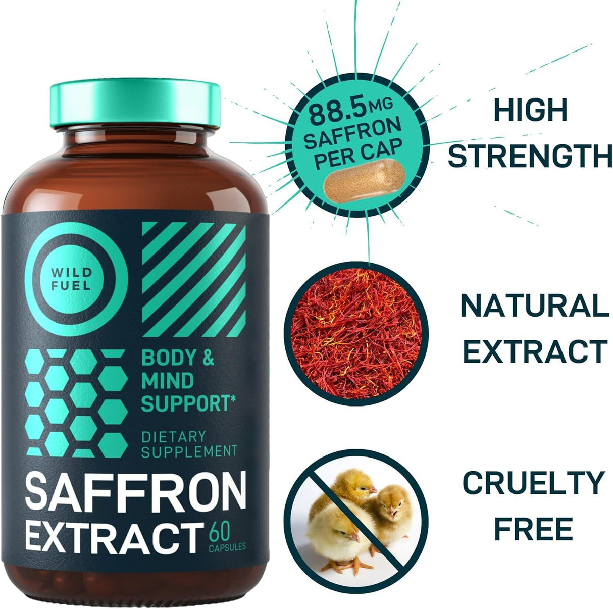 WILD FUEL - Wild Fuel Pure Saffron Extract 60 Capsulas 2 Pack - The Red Vitamin MX - Suplementos Alimenticios - {{ shop.shopifyCountryName }}