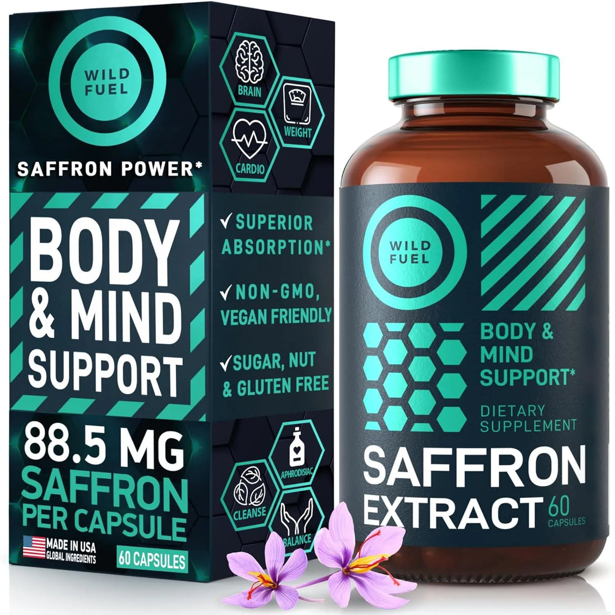 WILD FUEL - Wild Fuel Saffron Extract 60 Capsulas - The Red Vitamin MX - Suplementos Alimenticios - {{ shop.shopifyCountryName }}