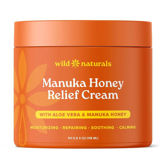 WILD NATURALS - Wild Naturals Manuka Honey Cream Moisturizer for Dry Skin 118Ml. - The Red Vitamin MX - Cremas Corporales - {{ shop.shopifyCountryName }}