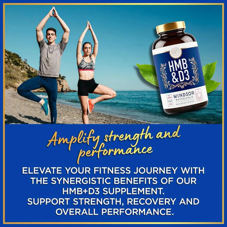 WINDSOR BOTANICALS - Windsor Botanicals HMB and Vitamin D3 180 Capsulas - The Red Vitamin MX - Suplementos Alimenticios - {{ shop.shopifyCountryName }}