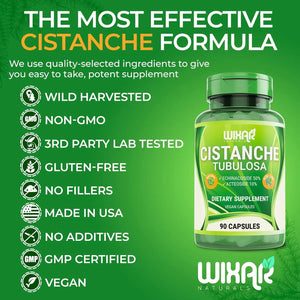 WIXAR NATURALS - Wixar Naturals Cistanche Tubulosa 90 Capsulas - The Red Vitamin MX - Suplementos Alimenticios - {{ shop.shopifyCountryName }}