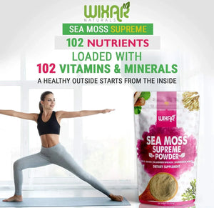 WIXAR NATURALS - Wixar Wildcrafted Sea Moss Powder 227Gr. - The Red Vitamin MX - Suplementos Alimenticios - {{ shop.shopifyCountryName }}