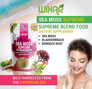 WIXAR NATURALS - Wixar Wildcrafted Sea Moss Powder 227Gr. - The Red Vitamin MX - Suplementos Alimenticios - {{ shop.shopifyCountryName }}