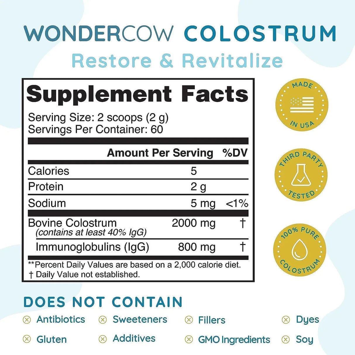 WONDERCOW - Wondercow Colostrum Powder Supplement 120Gr. - The Red Vitamin MX - Suplementos Alimenticios - {{ shop.shopifyCountryName }}