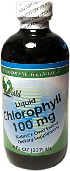 WORLD ORGANIC - World Organic Chlorophyll Liquid 100Mg. 237Ml. - The Red Vitamin MX - Suplementos Alimenticios - {{ shop.shopifyCountryName }}