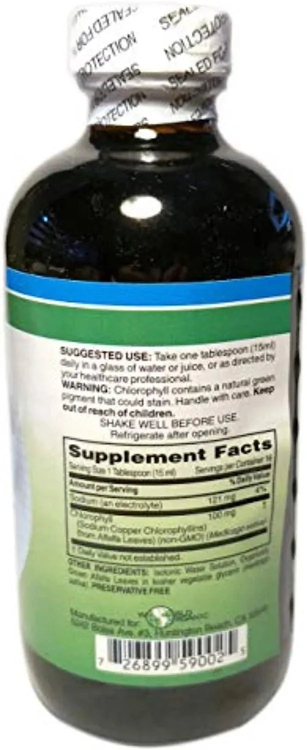 WORLD ORGANIC - World Organic Chlorophyll Liquid 100Mg. 237Ml. - The Red Vitamin MX - Suplementos Alimenticios - {{ shop.shopifyCountryName }}