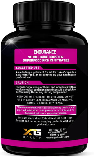 X GOLD HEALTH - X Gold Health Beet Root Extract 1200Mg. 180 Capsulas - The Red Vitamin MX - Suplementos Alimenticios - {{ shop.shopifyCountryName }}