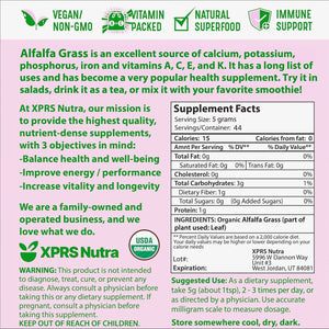 XPRS NUTRA - XPRS Nutra Organic Alfalfa Powder 226Gr. - The Red Vitamin MX - Suplementos Alimenticios - {{ shop.shopifyCountryName }}