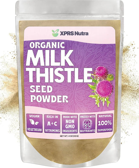 XPRS NUTRA - XPRS Nutra Organic Milk Thistle Seed Powder 113Gr. - The Red Vitamin MX - Suplementos Alimenticios - {{ shop.shopifyCountryName }}