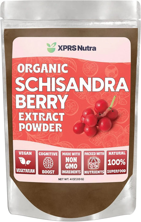 XPRS NUTRA - XPRS Nutra Organic Schisandra Berry Powder Extract 113Gr. - The Red Vitamin MX - Suplementos Alimenticios - {{ shop.shopifyCountryName }}