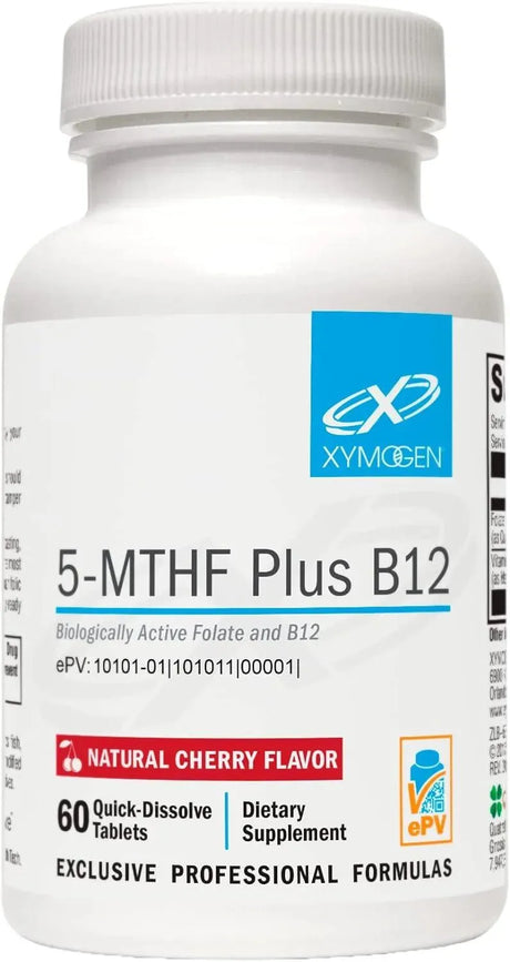 XYMOGEN - XYMOGEN 5-MTHF Plus B12 60 Tabletas Disolubles - The Red Vitamin MX - Suplementos Alimenticios - {{ shop.shopifyCountryName }}