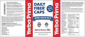YERBA PRIMA - Yerba Prima Daily Fiber Caps Formula 400 Capsulas - The Red Vitamin MX - Suplementos Alimenticios - {{ shop.shopifyCountryName }}