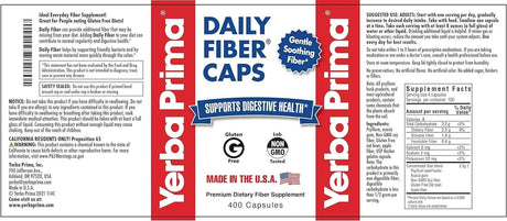 YERBA PRIMA - Yerba Prima Daily Fiber Caps Formula 400 Capsulas - The Red Vitamin MX - Suplementos Alimenticios - {{ shop.shopifyCountryName }}