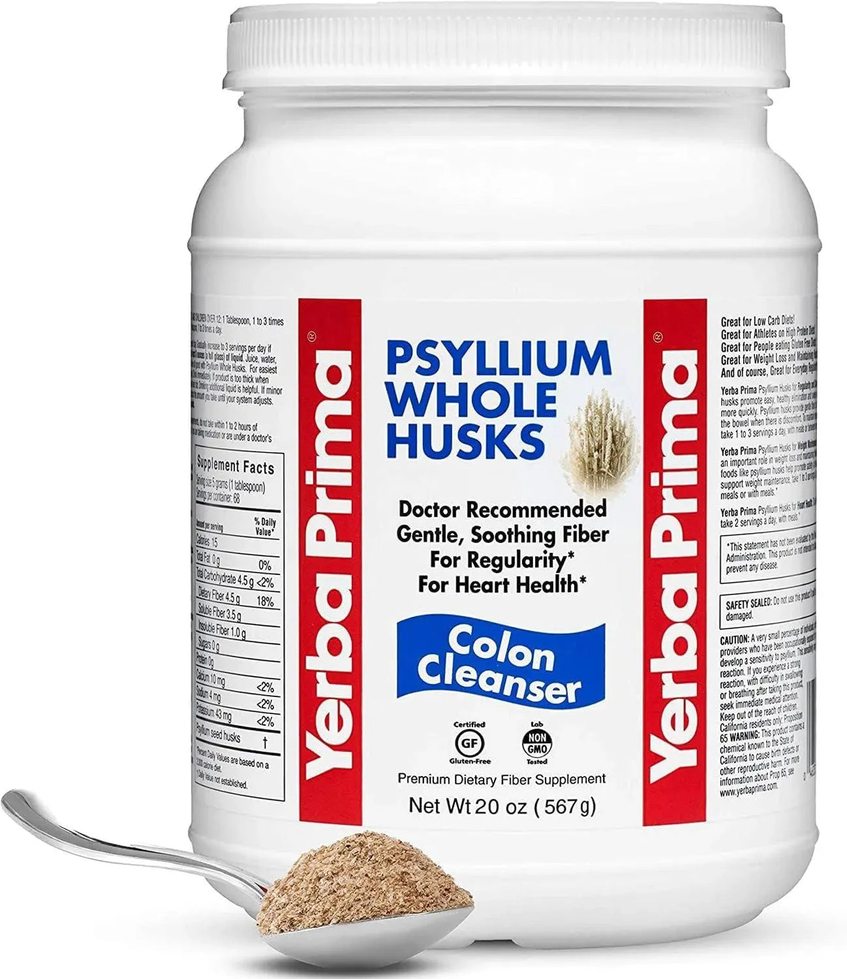 YERBA PRIMA - Yerba Prima Whole Psyllium Husk 567Gr. 2 Pack - The Red Vitamin MX - Suplementos Alimenticios - {{ shop.shopifyCountryName }}