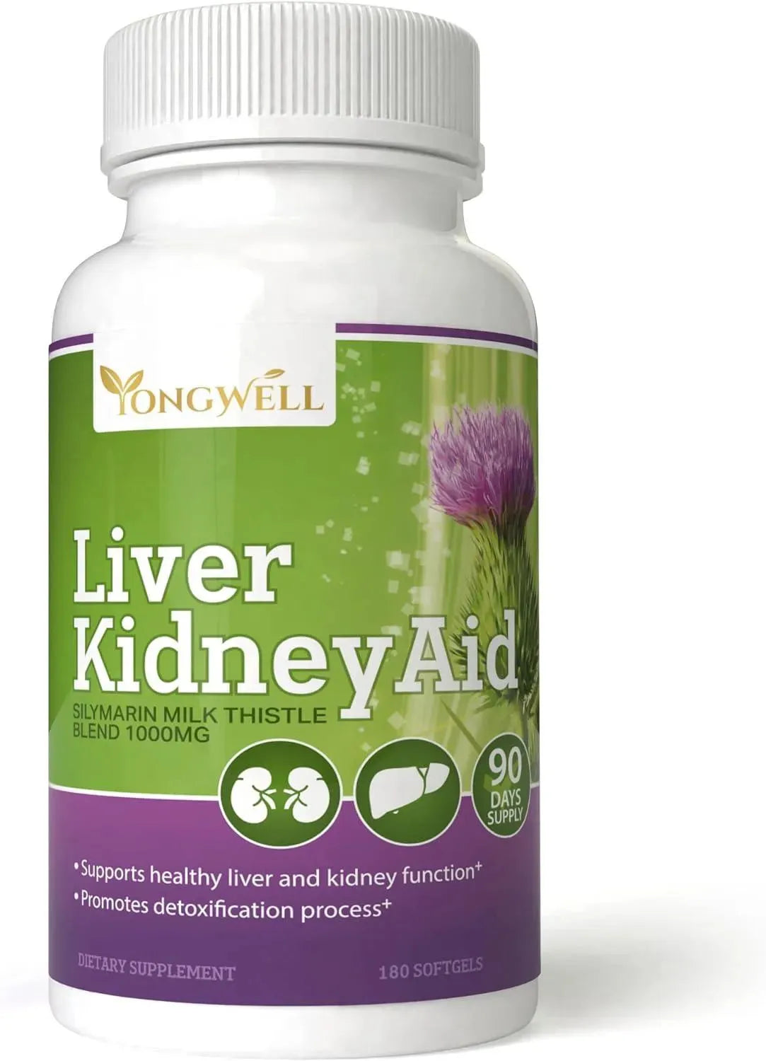 YONGWELL - YongWell Liver Kidney Aid 180 Capsulas Blandas - The Red Vitamin MX - Suplementos Alimenticios - {{ shop.shopifyCountryName }}