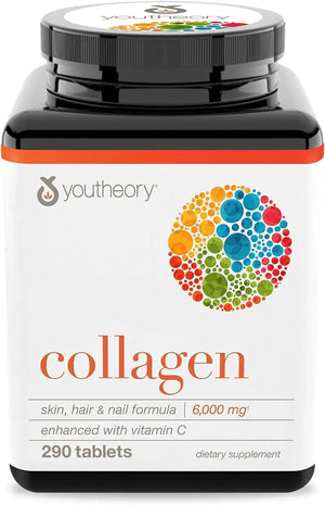 YOUTHEORY - Youtheory Collagen Skin, Hair, Nails Formula 290 Tabletas - The Red Vitamin MX - Suplementos Alimenticios - {{ shop.shopifyCountryName }}