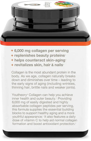 YOUTHEORY - Youtheory Collagen Skin, Hair, Nails Formula 290 Tabletas - The Red Vitamin MX - Suplementos Alimenticios - {{ shop.shopifyCountryName }}