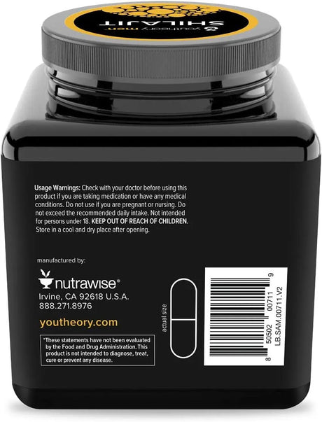 YOUTHEORY - Youtheory Mens Shilajit Advanced 60 Capsulas - The Red Vitamin MX - Suplementos Alimenticios - {{ shop.shopifyCountryName }}