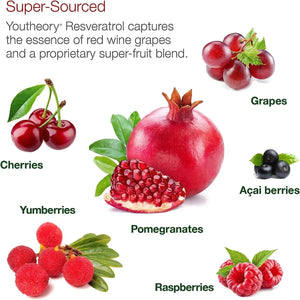 YOUTHEORY - Youtheory Resveratrol with Acerola 290 Tabletas - The Red Vitamin MX - Suplementos Alimenticios - {{ shop.shopifyCountryName }}