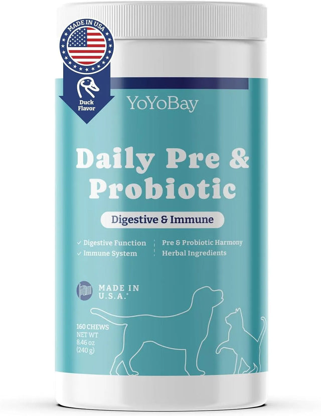 YOYOBAY - YoYoBay Daily Dog Probiotics and Prebiotic with Natural Ingredients 160 Masticables - The Red Vitamin MX - Probióticos Para Perros - {{ shop.shopifyCountryName }}