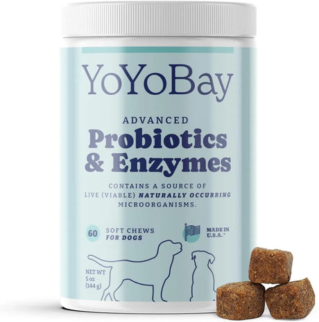 YOYOBAY - YoYoBay Probiotics and Digestive Enzymes for Dogs 60 Masticables - The Red Vitamin MX - Probióticos Para Perros - {{ shop.shopifyCountryName }}