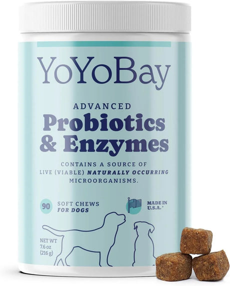 YOYOBAY - YoYoBay Probiotics and Digestive Enzymes for Dogs 90 Masticables - The Red Vitamin MX - Probióticos Para Perros - {{ shop.shopifyCountryName }}