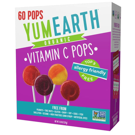 YUM EARTH - YumEarth Organic Vitamin C Pops Variety Pack 60 Paletas - The Red Vitamin MX - Suplementos Alimenticios - {{ shop.shopifyCountryName }}