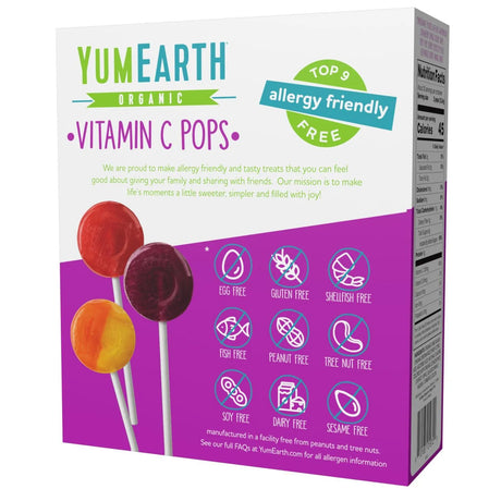 YUM EARTH - YumEarth Organic Vitamin C Pops Variety Pack 60 Paletas - The Red Vitamin MX - Suplementos Alimenticios - {{ shop.shopifyCountryName }}