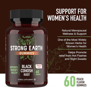 YUM-V'S - YUM-V'S Strong Earth Black Cohosh Root 50Mg. 60 Gomitas 2 Pack - The Red Vitamin MX - Suplementos Alimenticios - {{ shop.shopifyCountryName }}